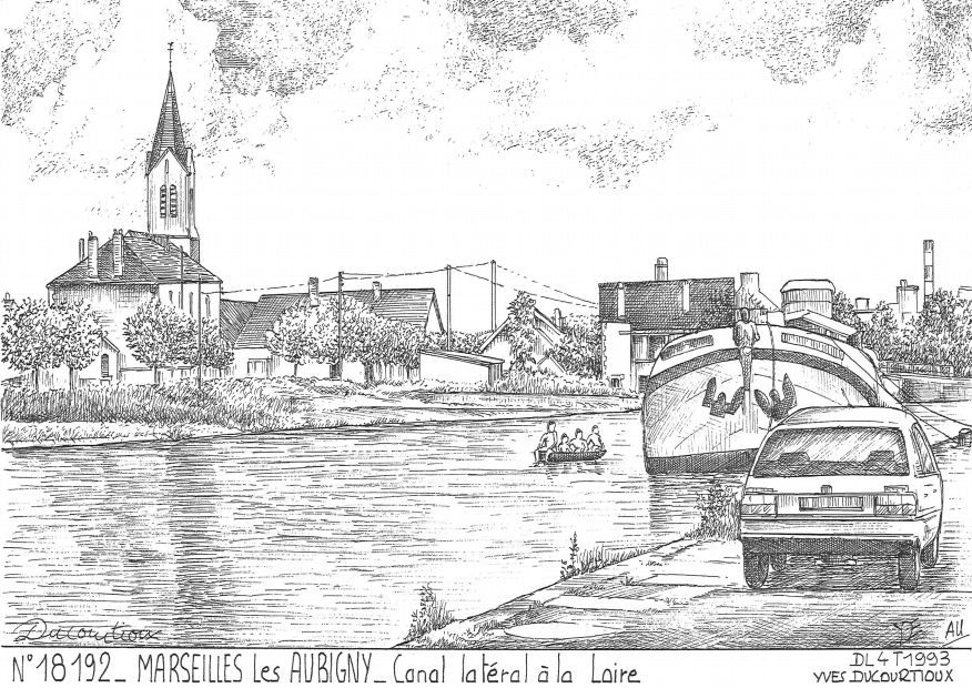 N 18192 - MARSEILLES LES AUBIGNY - canal latral la loire